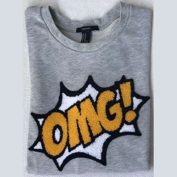 🚨SALE!!🚨Forever 21 “OMG” Crop Sweatshirt - Picture 3 of 3